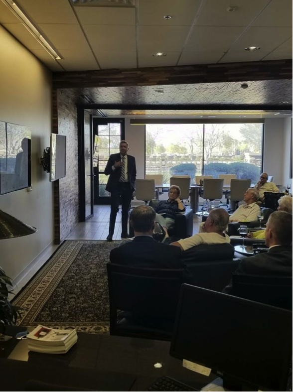 wine and chocolate with the fed chair!